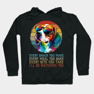 Every Bite You Take Tee Talk Triumph for Beagle Admirers Hoodie